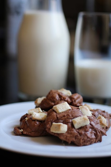 Cookies...ou quase um brownie...de Chocolate com Gengibre