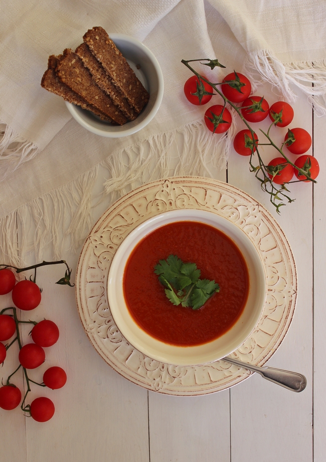 Gaspacho de Tomate-Cereja Assado