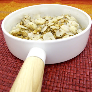 Salada de tupinambo com nozes