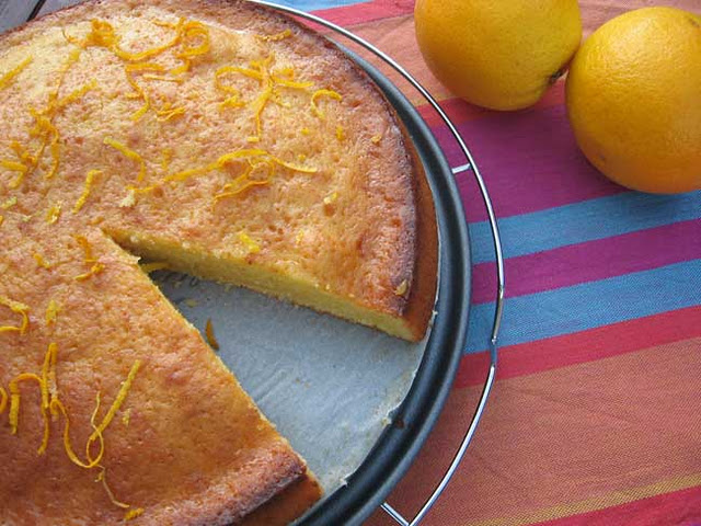 Orange Sour Cream Cake / Bolo de Laranja e Natas Ácidas