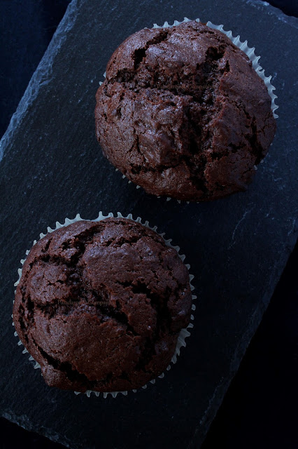 Muffins de Duplo Chocolate para um Regresso