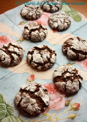 Cookies Texturizados de Chocolate Sem Lactose e Sem Ovos