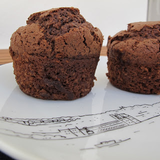 Muffins de chocolate e coco