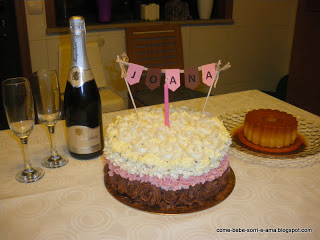Napolitan Cake para o  Aniversário da Joana