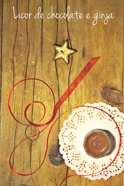 Licor de chocolate e ginja - Cabazes de Natal