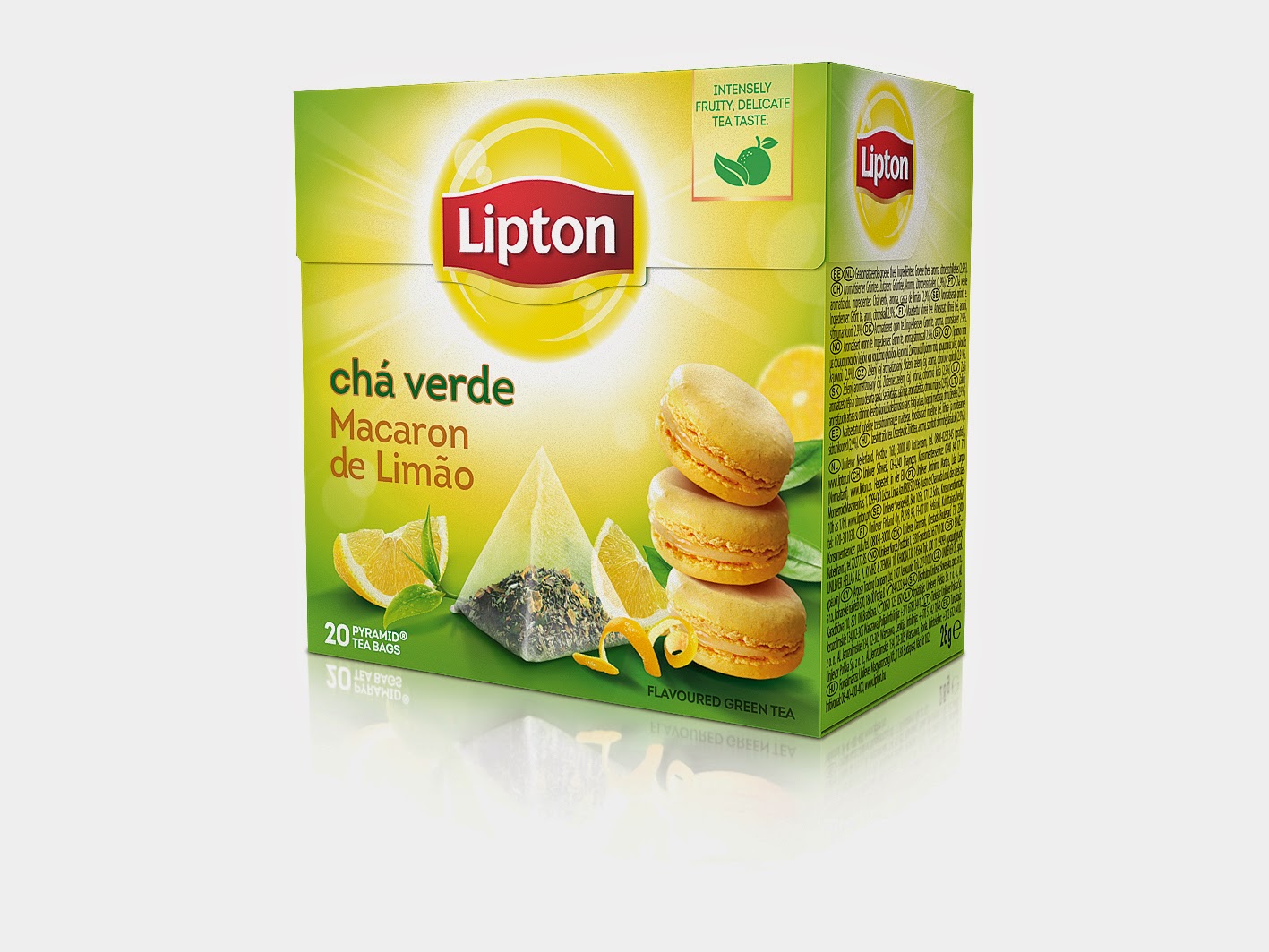 Novo sabor chá Lipton Macarron de Limão