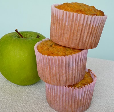 muffins de cenoura e maçã