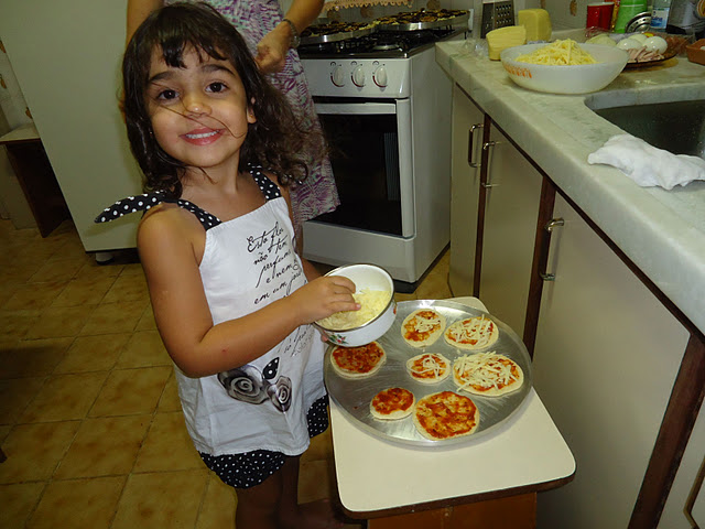 Delícia de Dia das Crianças: Pizzas da vovó da Malu