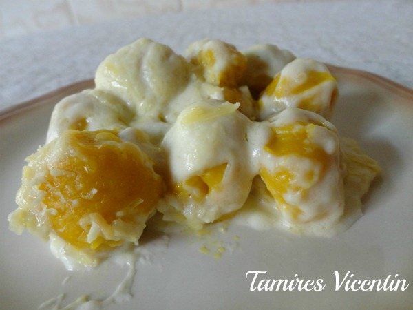 Nhoque de abóbora ao molho de queijo: Tamires Vicentin