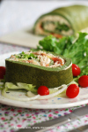 Rolo verde com salsa de atum e alcaparras – Lindo e saudável