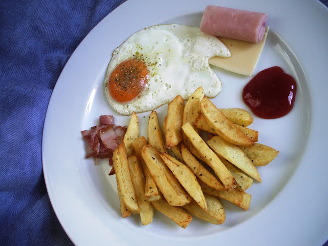 Ovos com batatas fritas - E a maneira de o tornar mais saudável