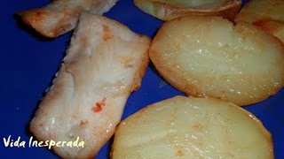 Filetes de Panga com Batatas no Forno