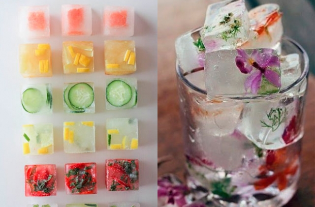 Como incrementar suas bebidas com gelos decorados