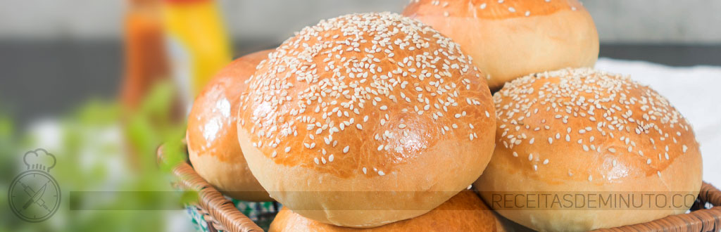 Pão de Hambúrguer – Pão Tipo Brioche