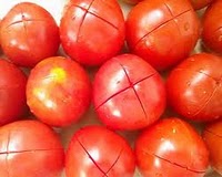 Tirando a Pele do Tomate