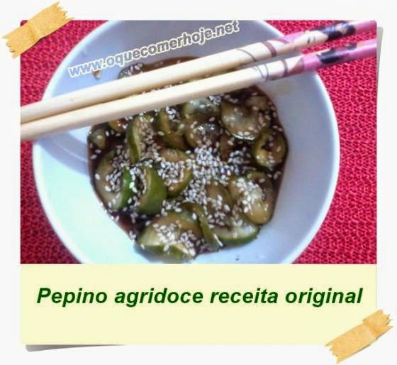 Pepino agridoce receita original japonesa (sunomono)