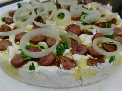 Pizza de Tapioca na Panela