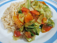 Refogado de Abobrinha, Tomate e Cebolinha (vegana)