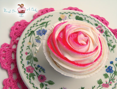 Cupcake de Rosa para festas
