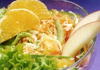 Salada de Repolho com Laranja (vegana)