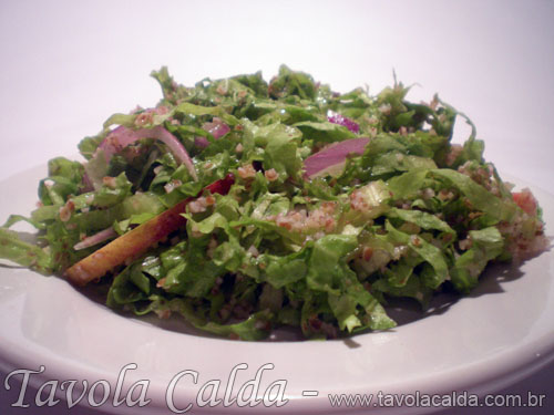 Salada de Alface com Trigo para Quibe