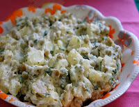 Salada de Batatas e Ervilhas (vegana)