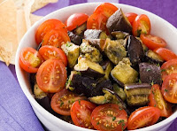 Salada de Berinjela Grelhada com Orégano e Salsinha (vegana)