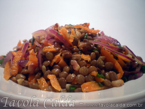 Salada de Lentilha com Cenoura