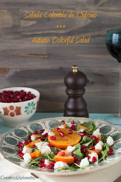 Salada colorida de Outono e um desafio | Autumn colorful salad