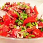 Salada de tomate com pimentão
