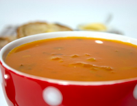 Sopa de Cenoura e Tomate (vegana)