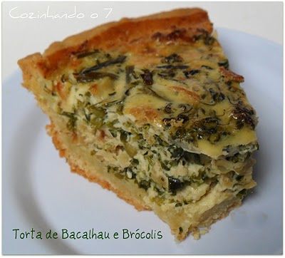 Torta de Bacalhau e Brócolis