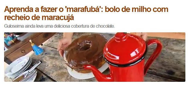 Bolo Marafubá - Terra de Minas