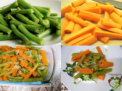 Salada de Vagem com Cenoura (Vegana)