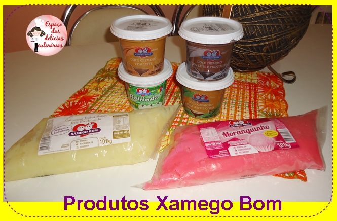 Kit de doces recebidos da Xamego Bom, parceira do blog