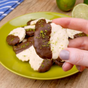 Aprenda como fazer Biscoitinho de Limão com Chocolate