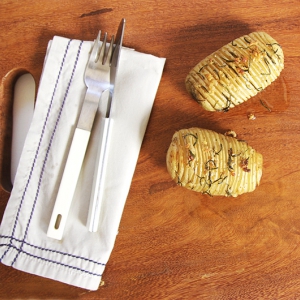 Batata assada laminada (à moda sueca)