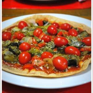 para comer sem culpa: pizza vegana de berinjela