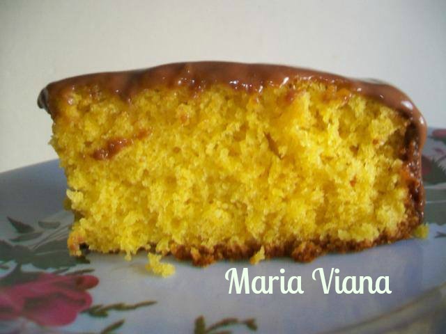 Eu testei receita do blog: Maria Viana, bolo de cenoura de liquidificador