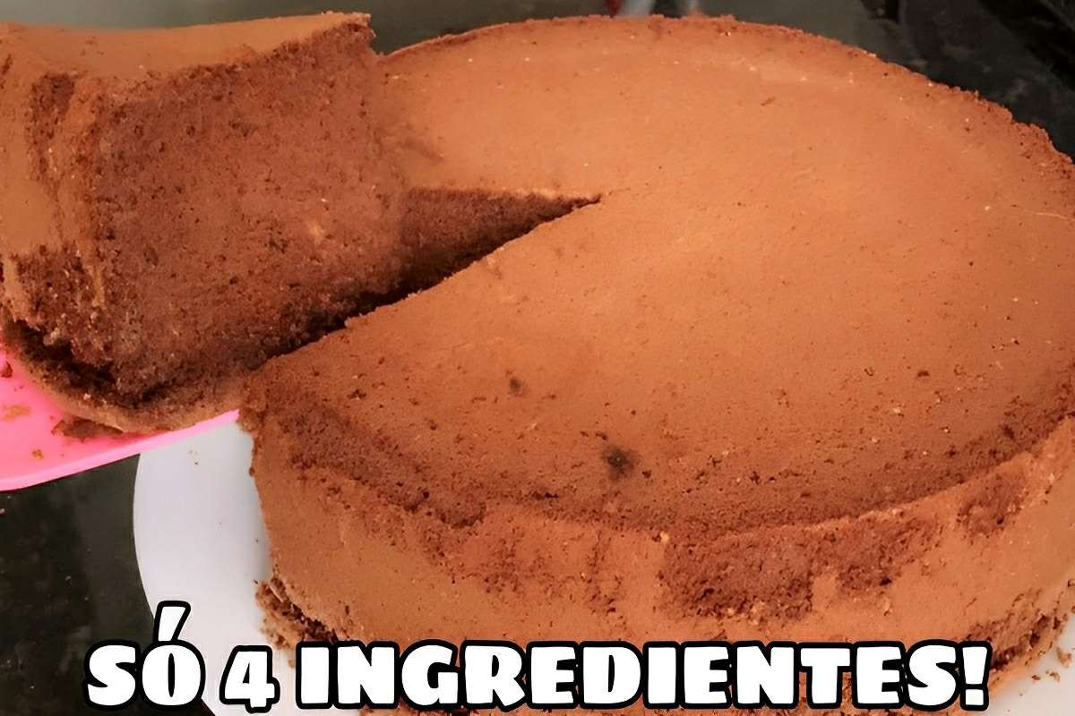 Bati esses 4 ingredientes e fiz um bolo de chocolate que a família toda adorou