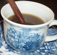Chá de chocolate com chá preto
