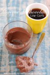 Creme de chocolate amargo – Low-carb e sem lactose!