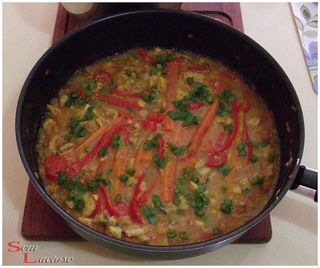 Curry de peixe (sem lactose)