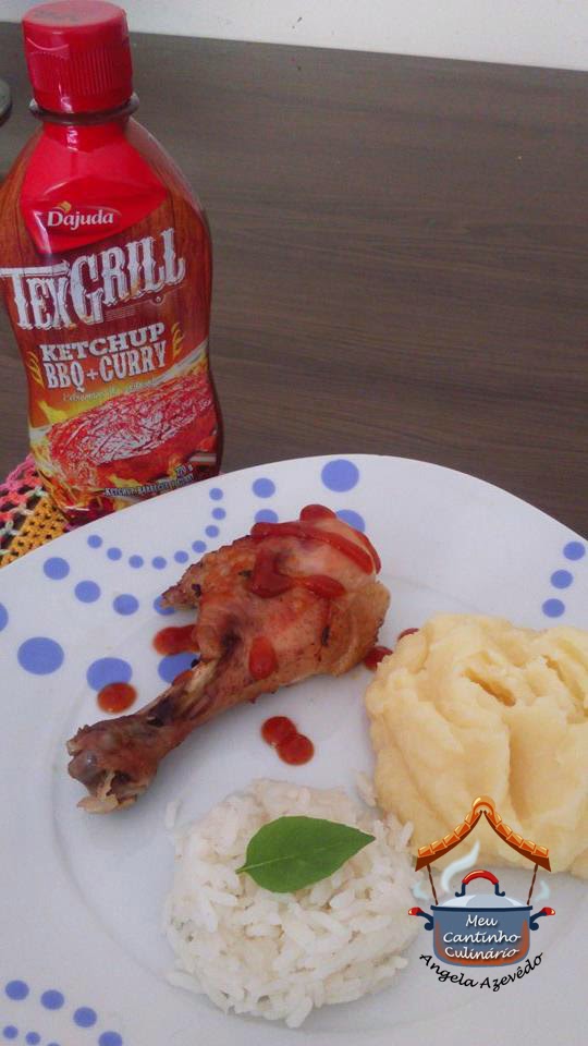 COXAS DE FRANGO AO MOLHO Texgrill Ketchup, BBQ + Curry D’Ajuda
