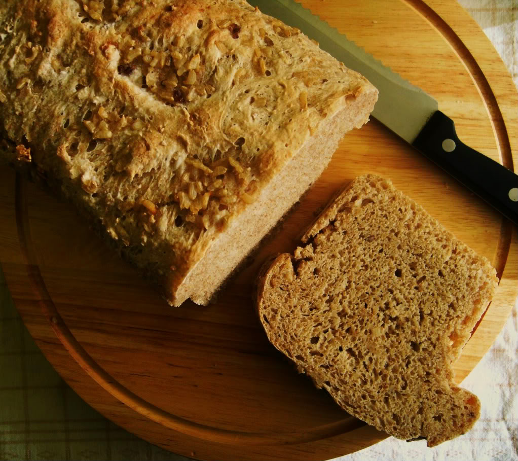 Pão de Trigo com Arroz Integral Cozido