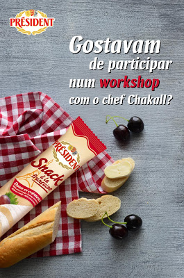 Quer ganhar um workshop do Chef CHAKALL? Participe neste passatempo!