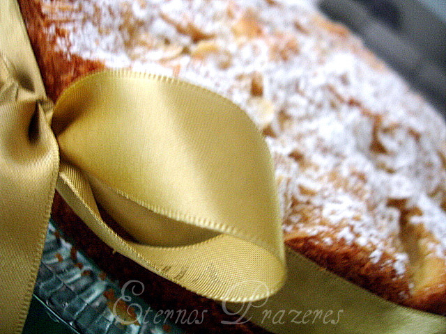 Bretonischer Apfelkuchen...ou um bolo de maçãs como você nunca viu igual!