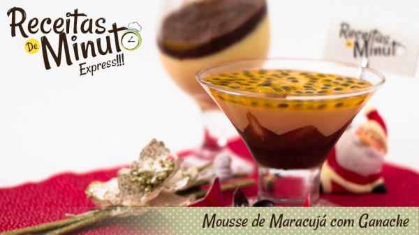 Mousse de Maracujá com Chocolate
