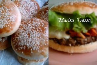 Pãozinho e bifinho de hamburguer (Mariza Frezza)