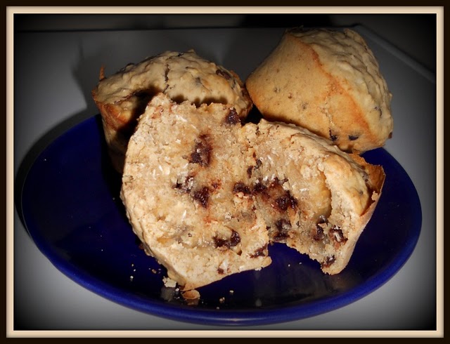 Oatmeal Chocolate Chip Muffins (muffins de aveia com pepitas de chocolate)